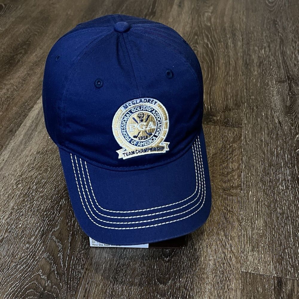 Callaway St Simons Sea‎ Island PGA Golf Hat Blue Gold McGladrey Championship